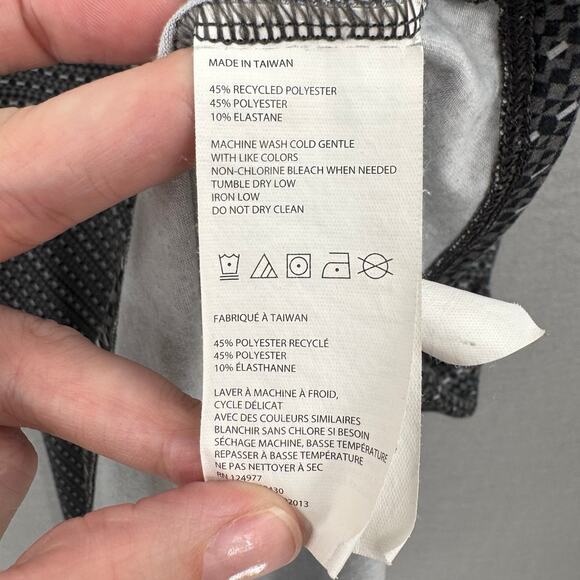 Prana Amelie Black & Gray Geometric Print Fit & Flare Outdoor Mini Dress - Picture 11 of 11